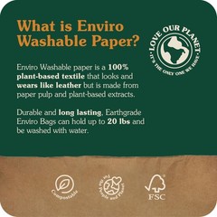 Reusable Grocery Shopping Bag – Medium Sustainable Washable Paper Premium Qua…
