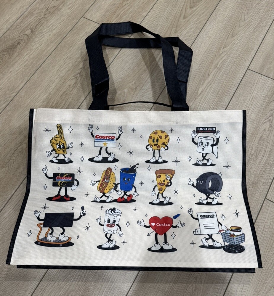 CANADA NEW COSTCO REUSABLE BAG 20″ x 14″ x 11″ RARE pizza toilet paper hot dog