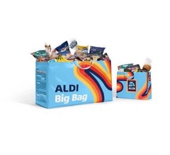 2025 The ALDI Big Bag Collection Heritage Rainbow Stripe Tote LIMITED EDITION