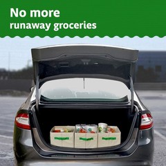 Green Reusable Grocery Bags – Heavy Duty Reusable Shopping Tote Bags W/Long H…