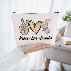 BWWKTOP Elephant Cosmetic Makeup Bag Fans Gifts Elep-hant PeaceDumb