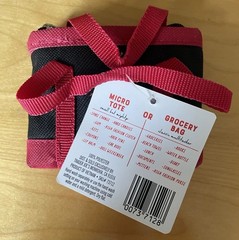 Trader Joe’s Micro Tote with Grocery Bag New NWT Black And Red -Sold Out!