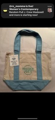 TRADER JOE’S 4 MINI PASTEL CANVAS TOTE BAGS NWT FREE GIFT FREE SHIPPING 🎁