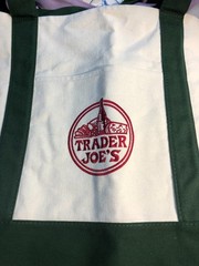 Trader Joe’s Canvas Limited Release Tote Shopping Bag LARGE Lavender or Green