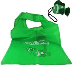 Cute Little Fish Fold up Reusable Shop Tote Grocery Bag