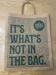 Limited Time Whole Foods Paper bag