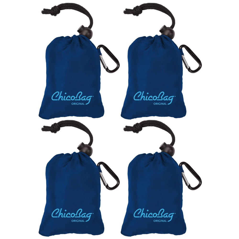ChicoBag Original Compact Reusable Grocery Bag with Attached Pouch and Carabi…