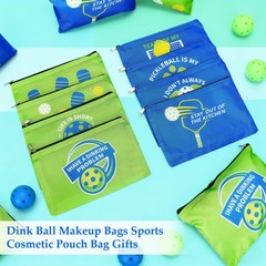 24 Pcs Pickleball Makeup Bags Bulk Gifts for Women, Multicolor