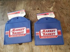 2 Demoulas Market Basket Foldaway Reusable Shopping Bags-New!