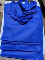 New 10 Pack – Blue Tote Bag reusable Grocery Bag. Hand Bag 15X16 Inches