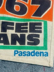 NWT TRADER JOE’S COFFEE BEAN Pasadena Burlap Jute Tote Reusable Shopping Bag New