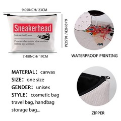 XYANFA Sneakerhead Makeup Bag Sneaker Collector Gift noun