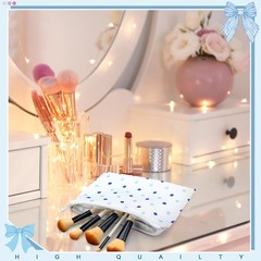 Reginary 10 Pcs Coquette Bow Cosmetic Bag for Women’s Day Mother’s Blue