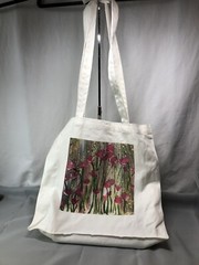 Reusable Wildflower Tote Bag. Plus Matching Notebook And Magnet. Handmade