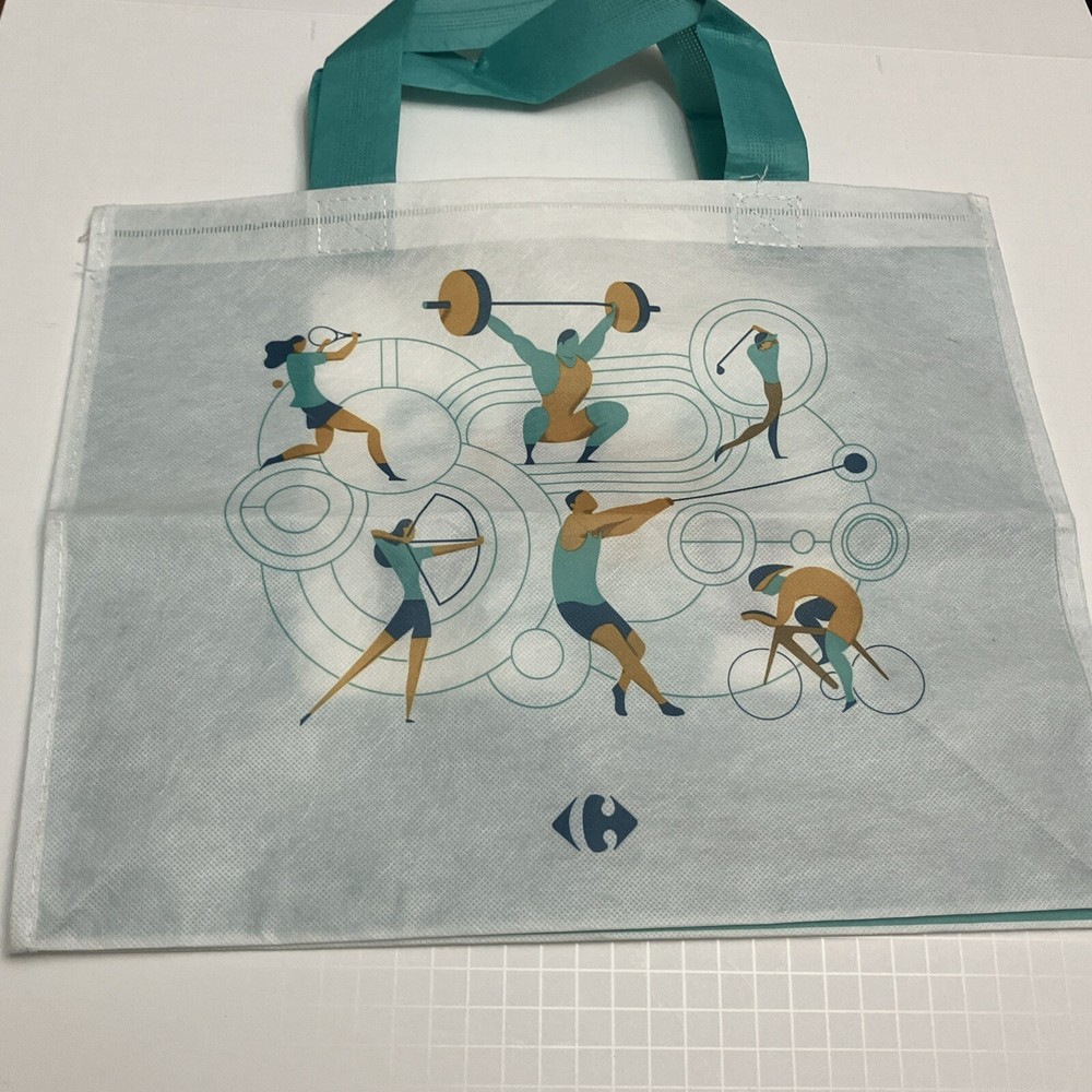 Carrefour Paris Olympics 2024 Bag Tennis Cycling Archery Weightlifting Field New