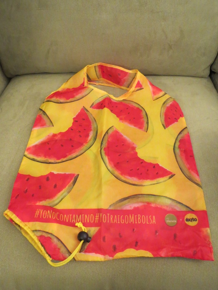 Exito Watermelon Reusable Shopping Bags Lightweight Fabric Reusable Bag