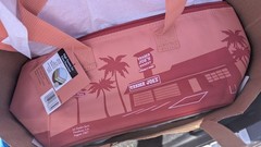 2025 Trader Joe’s Insulated Summer Totes Set Of Two Peach And Blue