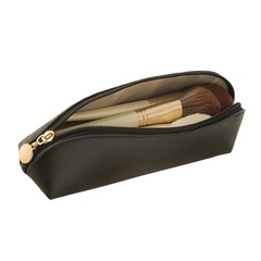 Tangseajiao 1 Pc Black Small Makeup Brush Pouch, Travel