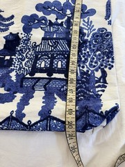 One Hundred Stars Blue & White Willow Pattern 100% Cotton Canvas Tote Bag NWT