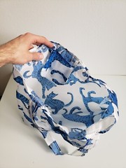 IKEA SKYNKE Blue Cat Small Reusable Bag 404.850.76