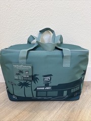 Trader Joe’s 8 Gallon Reusable Bag Cooler Large Insulated Tote Dusty Blue HTF
