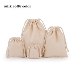 Drawstring Bag Cotton Storage Organizer Tote Portable Handbags Grocery Shopping