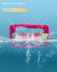 Large Clear Chenille Letters Makeup Bag for 10.62*6.29*3.54 inch, Pink