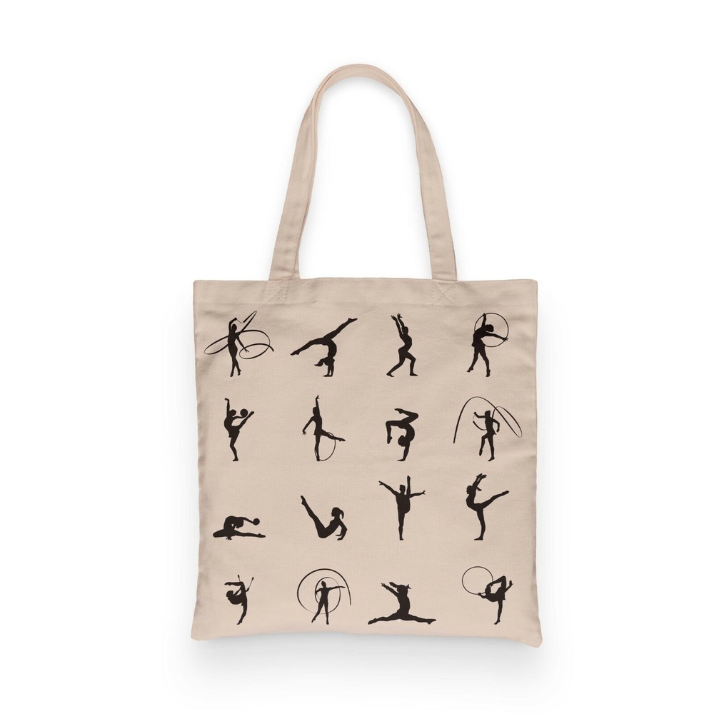 Gymnastics Tote, Grocery Tote, 100% Premium Cotton Canvas Tote