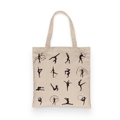 Gymnastics Tote, Grocery Tote, 100% Premium Cotton Canvas Tote