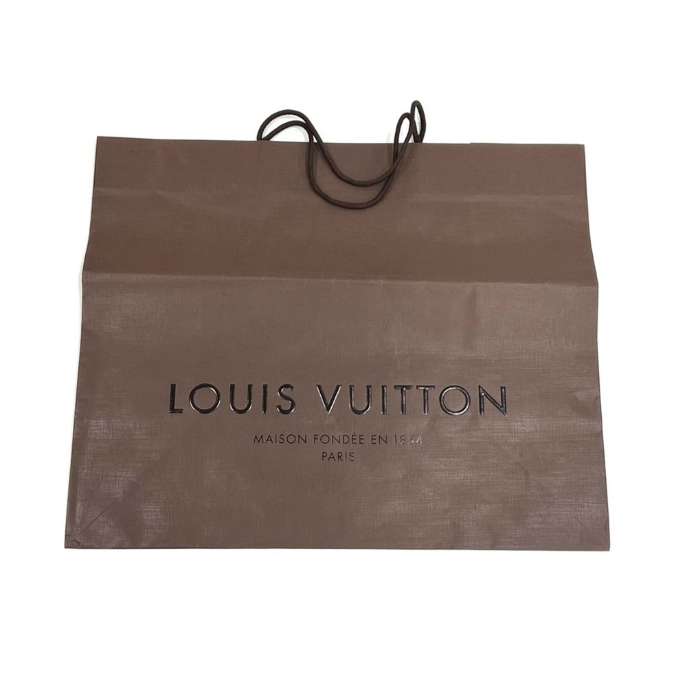 Louis Vuitton Genuine Authentic Shopping Bag Brown Italy