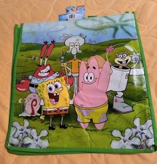 SpongeBob SquarePants, Patrick & MORE Shopping Bag/Tote With Handle 🆕🆓 Ship!