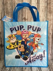 Paw Patrol Blue Tote Gift Bag Reusable Eco 13″ x 6″ ‘Pup Pup and Away’ Christmas