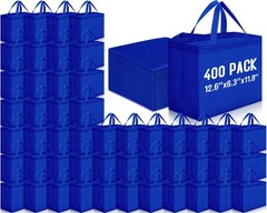 Windyun Reusable Grocery Bags Large Non Woven Shopping Bags with Handles Fold…