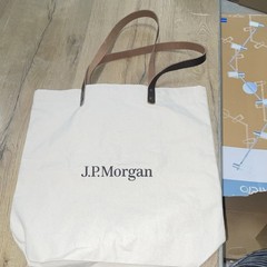 J.P. Morgan Wine Spectator Palm Beach Food & Wine Logo Tote Bag, Pocket