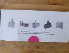 Zipper Utility Tote Gray Premium Oxford Cloth Storage Bag 15x7x12.6 Inch BALEIN
