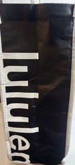 Lululemon White Reusable Shopping Gift Bag Medium Yoga Tote 14 x 16 in