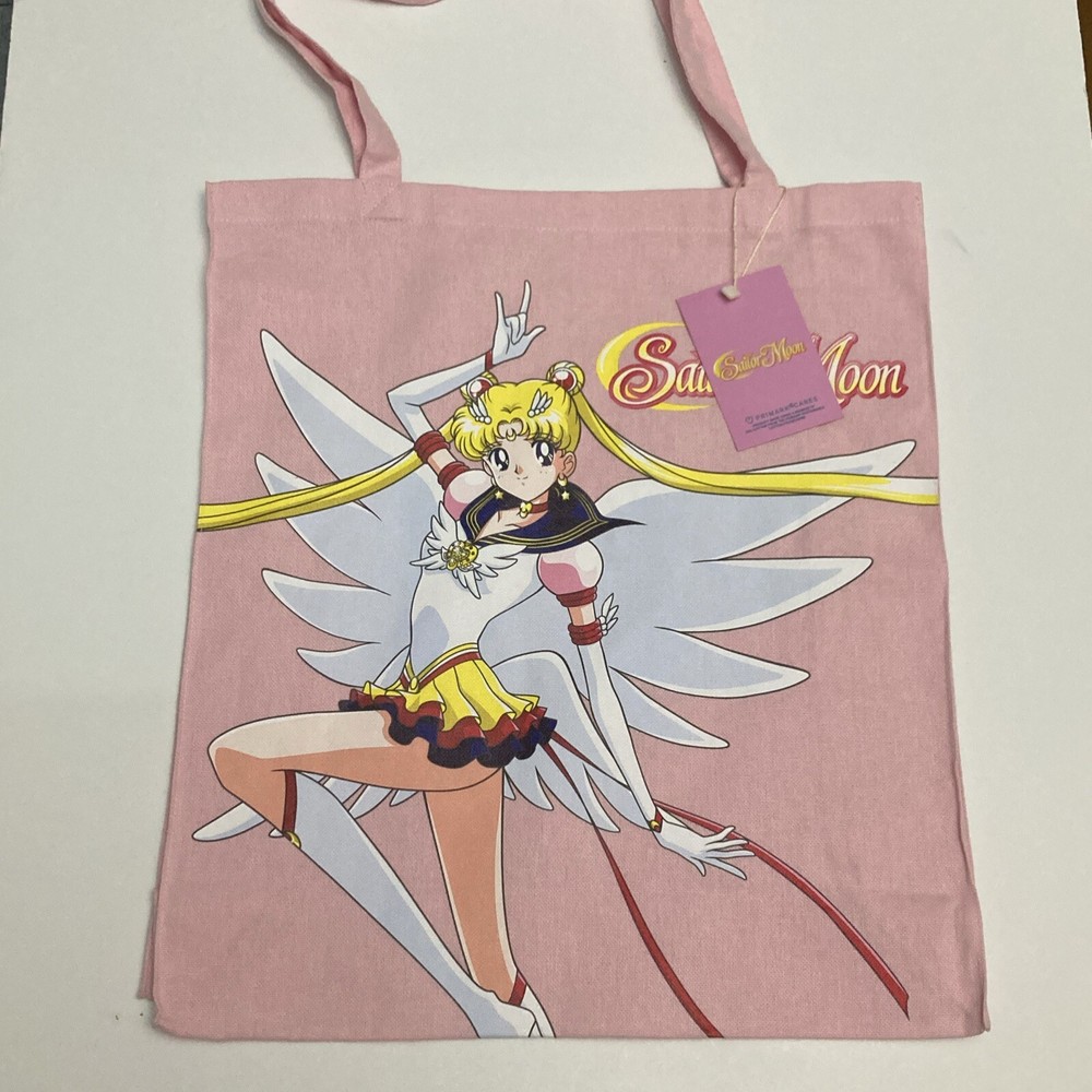 Primark Sailor Moon Tote Bag Pretty Guardian Cloth Shopper Pink