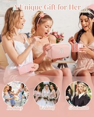 Vlando Unique Pink Makeup Bag Travel Toiletry Skincare Gifts