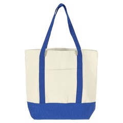 1Pcs 16″ x 14″ x 4″ Reusable Canvas Bag Tote Bag (Blue)