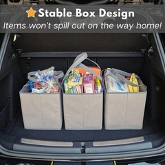 Reusable Grocery Bags (3 Pack) – Heavy Duty Reusable Shopping Bags with Box S…