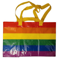IKEA STORSTOMMA Rainbow Pride Large Shopping Bag 2401 oz, New with Tags