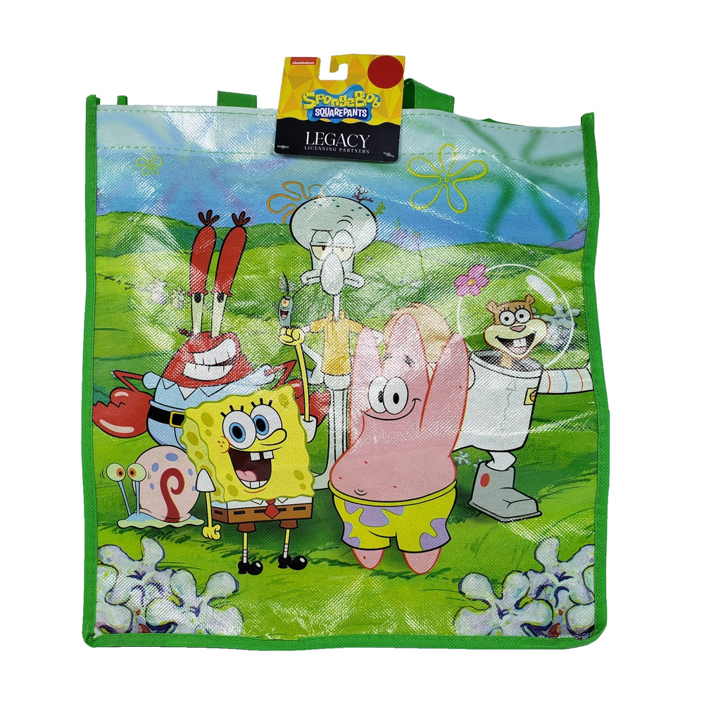Nickelodeon SpongeBob SquarePants Legacy 13×13.5×6.5 Reusable Shopping Tote Bag