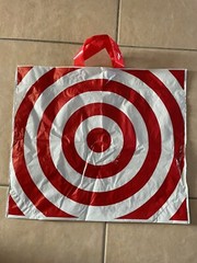 Target Plastic Grocery Bag Clean Folded Art Crafts 2016 Reusable