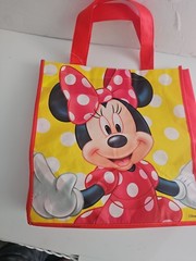 Minnie Mouse Reusable Shopping Tote Bag Size 3x12x13″ Disney