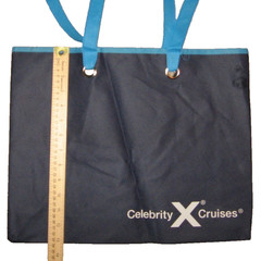 Celebrity Cruises Reusable Tote Bag Navy with White Logo 16.5″ x 13″ x 4″ New