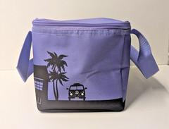 Trader Joe’s Mini Insulated Bag Cooler Lunch Tote Purple Valentine’s Day New