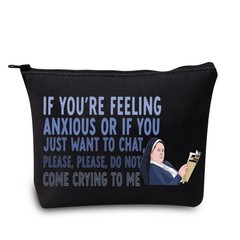 LEVLO Funny Derry TV Show Cosmetic Make Up Bag Sister Don’t Crying Black