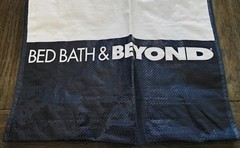 BED BATH & BEYOND Tote Reusable Over Sized Shopping Bag L18.5 x W6.5 x H17.75 in