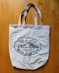 Tilly L Salvy’s Cotton Grocery Tote 16 X 15