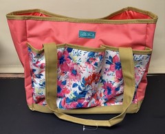 New Pioneer Woman FRESH FLORAL Gardening Tote Bag Tool Storage Organizer Gift